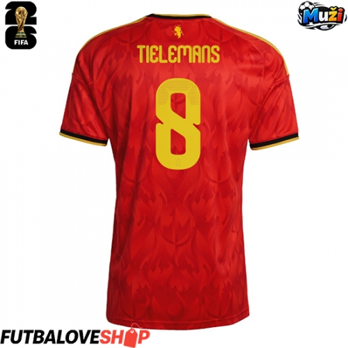 Dres Belgicko Youri Tielemans #8 Domáci MS 2026 Krátky Rukáv